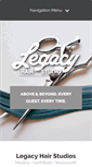 Mobile Screenshot of legacyhairstudios.com